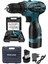Alman Titan Series 32 V Sjs Çift Metal Şanzuman Çift Akülü Şarjlı Vidalama Matkap Mavi Ar 2