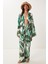 Desenli Yazlık Viskon Kimono Pantolon Takım 3