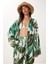 Desenli Yazlık Viskon Kimono Pantolon Takım 4