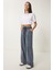 Soluk Efektli Geniş Paça Denim Palazzo Pantolon 4