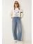 Yıkamalı Baggy Jean 2
