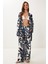 Desenli Yazlık Viskon Kimono Pantolon Takım 3