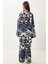 Desenli Yazlık Viskon Kimono Pantolon Takım 8
