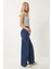 Orta Bel Geniş Paça Bol Jeans 3