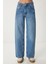 Yıkamalı Geniş Paça Jean 4