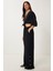 Keten Crop Bluz Pantolon Takım 2