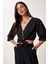 Keten Crop Bluz Pantolon Takım 4