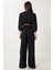 Keten Crop Bluz Pantolon Takım 8