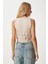 V Yaka Crop Denim Yelek 4