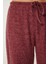 Yumoş Bol Örme Pantolon LUB0063 BORDO 4
