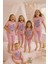 Life;sbeatiful Yazılı Kız Çocuk Pijama Takımı Pembe 1-12 Yaş 1