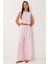 Bağlama Detaylı Bluz Pantolon Takım LRV0104 ŞEKER PEMBE 1