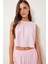 Bağlama Detaylı Bluz Pantolon Takım LRV0104 ŞEKER PEMBE 4