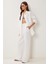Oversize Müslin Gömlek Pantolon Takım LSA0014 EKRU 1