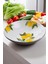 Limon Desenli El Yapımı Seramik Yuvarlak Salata Kasesi 26 cm 2
