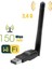 USB Kablosuz Wifi Alıcı Adaptör 5dbi – MT7601 Chipset | Tak-Çalıştır | Pc, Laptop ve Uydu Cihazı Uyumlu 1