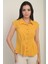 Kadın Beli Pileli Kolsuz Gömlek 2