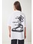 Baskılı Pamuklu Oversize Örme T-Shirt 6