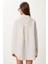 Çizgili Oversize Müslin Gömlek 5