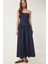 Straplez Midi Denim Elbise 1