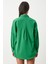 Oversize Basic Gömlek LDD0003 CANLI YEŞİL 5