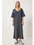 Oversize Basic Yazlık Esnek Örme Elbise 2