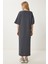 Oversize Basic Yazlık Esnek Örme Elbise 5
