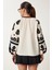 Nakış Işlemeli Oversize Dokuma Bluz 6