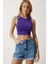 Halter Yaka Crop Örme Bluz 3