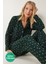 Desenli Gömlek Pantolon Örme Pijama Takımı 1