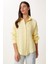Kabartma Dokulu Müslin Gömlek LDP0062 SARI 2