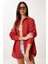 Oversize Basic Müslin Gömlek LMX0002 KİREMİT 3