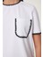 Kontrast Şertili Örme T-Shirt 4