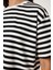 Çizgili Esnek Crop Örme T-Shirt 3
