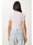 Basic Crop Esnek Örme T-Shirt 4
