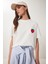 Çilekli Nakış Detaylı Pamuklu T-Shirt 2
