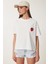 Çilekli Nakış Detaylı Pamuklu T-Shirt 4