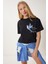 Boncuk Detaylı Baskılı Örme T-Shirt 1