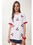 Boncuklu Nakış Işlemeli Örme T-Shirt 1