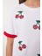 Boncuklu Nakış Işlemeli Örme T-Shirt 2