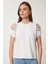 Cut Out Detaylı Boncuk Işlemeli Örme T-Shirt 3