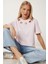 Cut Out Detaylı Pamuklu Örme T-Shirt 1