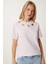 Cut Out Detaylı Pamuklu Örme T-Shirt 2