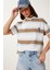 Çizgili Pamuklu Örme T-Shirt 2