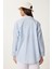 Çizgili Oversize Dokuma Poplin Gömlek 7
