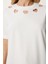 Cut Out Detaylı Pamuklu Örme T-Shirt 4