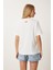 Cut Out Detaylı Pamuklu Örme T-Shirt 5