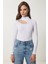 2'li Paket Cut Out Detaylı Fitilli Örme Bluz Lila Beyaz LGT0034 5