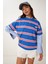 Çizgili Pamuklu Örme T-Shirt 4