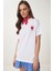 Kalp Nakışlı Pamuklu Örme T-Shirt 1